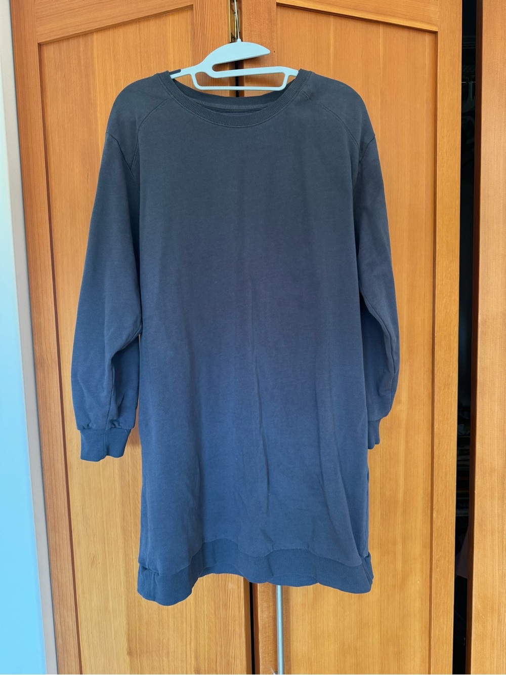 Pea In The Pod Maternity Oversized Crewneck Sweatshirt Dress - Dark Gray